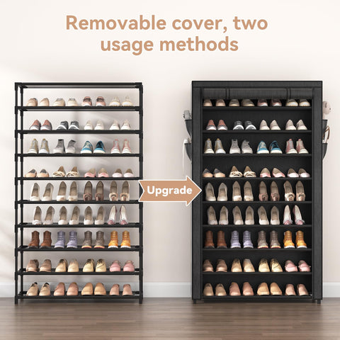 LANTEFUL stackable design maximizes space in closets and entryways.