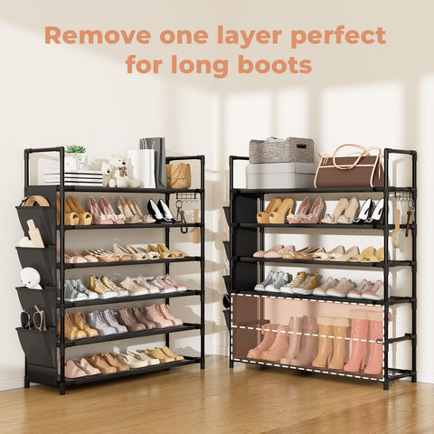 LANTEFUL 6-tier rack demonstrates stackable option for taller storage