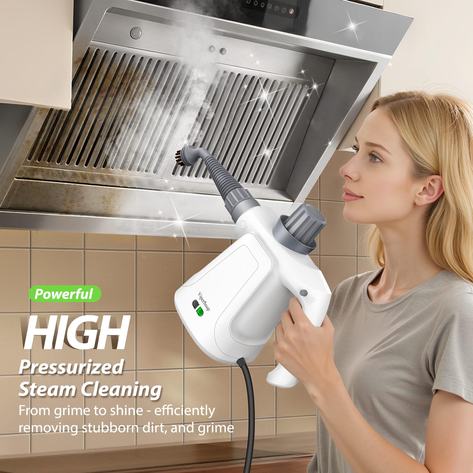 LaoTzi steam cleaner 450ml tank enables longer cleaning sessions