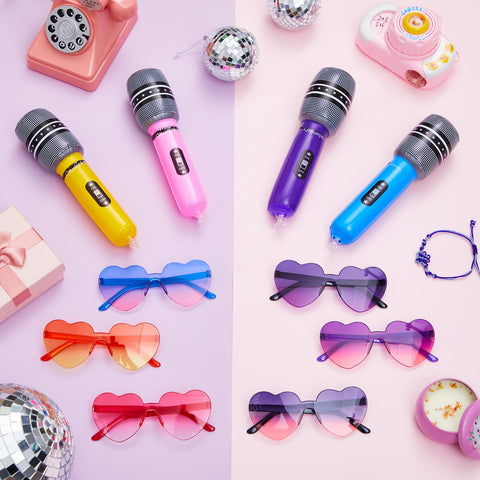 LaRandom K-pop inflatable microphone pink for energetic sing-alongs.