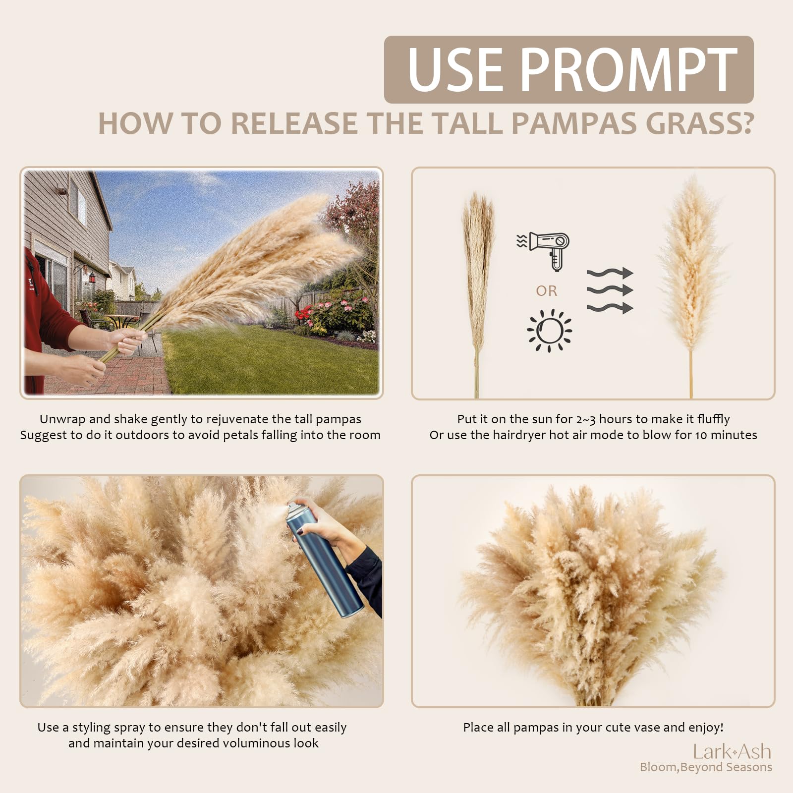 LarkAsh care tips for maintaining fluff and longevity