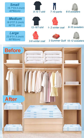 Larkeey bags protect clothes from dirt and dust during storage.