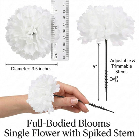 Larksilk stems can be trimmed to fit various centerpiece designs.