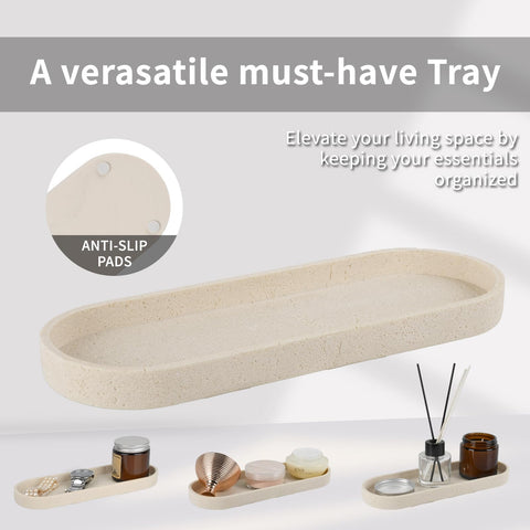 L'ARL GMVOI travertine tumbler ideal for rinsing and daily grooming.