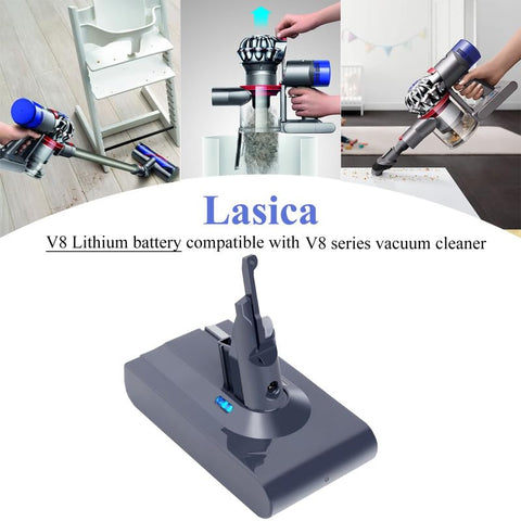 Lasica V8 SV10 fast charging reduces downtime during cleaning