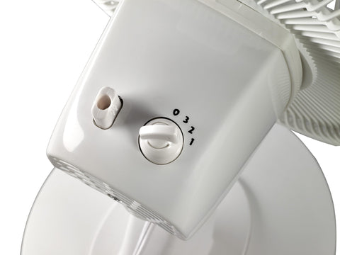 Lasko 2012 carry handle for easy portability around the home.