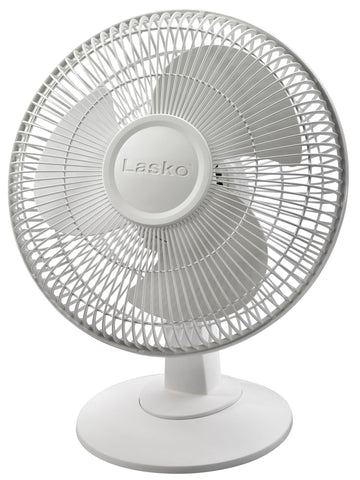 Lasko 2012 12-inch table fan front view for personal cooling at home.