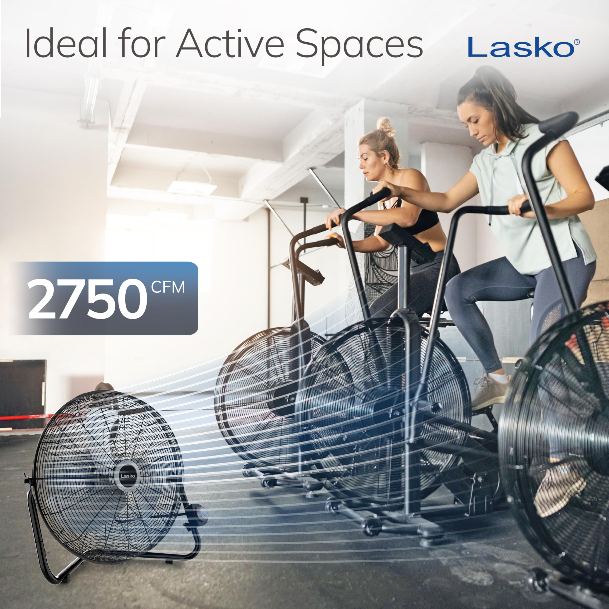Lasko 2264QM durable metal blade cage and tubular steel construction for longevity.