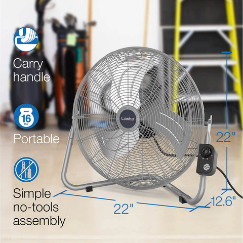 Lasko 2265QM built-in carry handle makes repositioning easy.