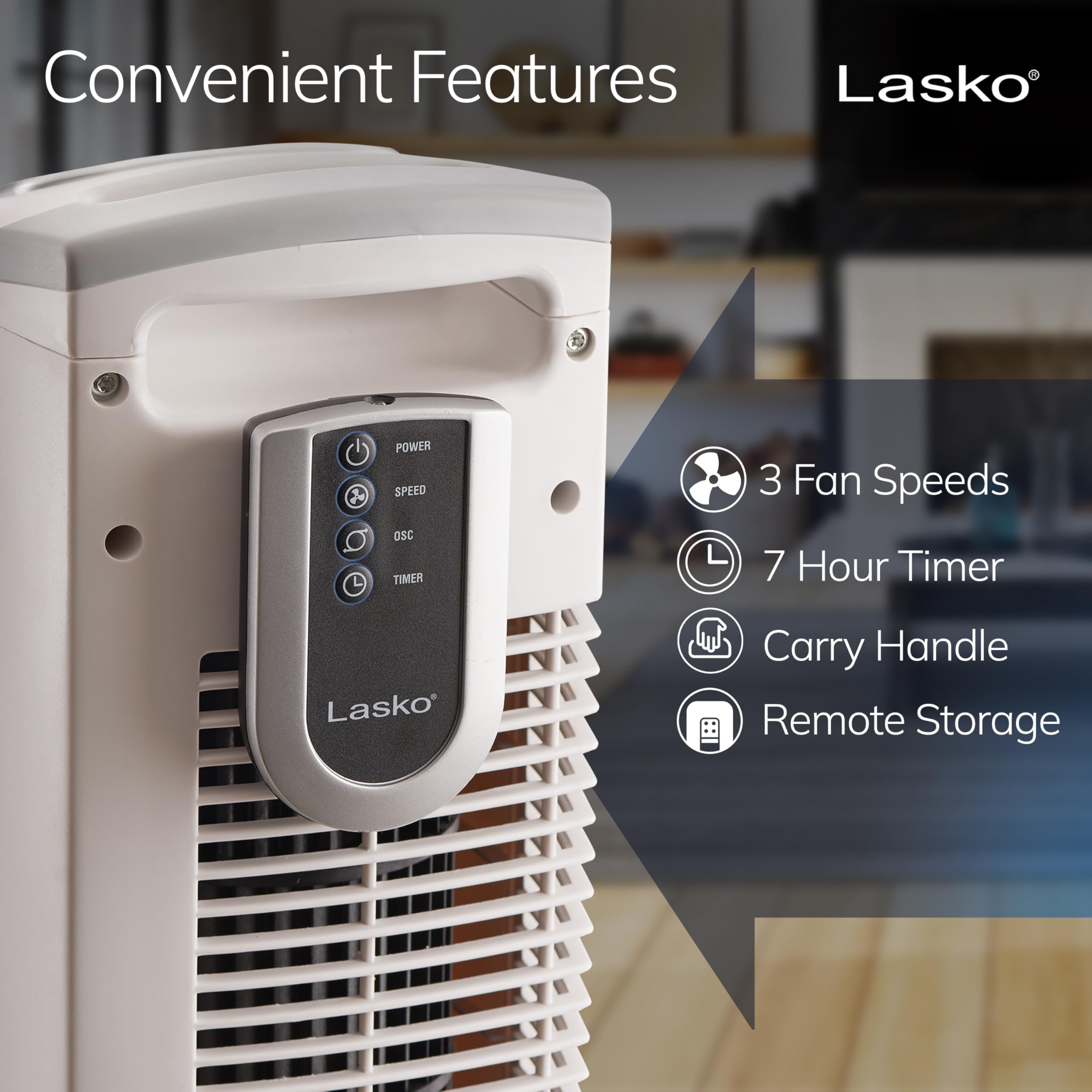Lasko 2510 ideal for bedroom or home office cooling