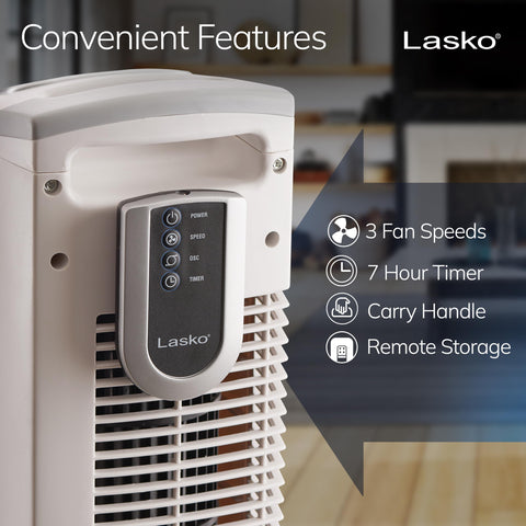 Lasko 2510 ideal for bedroom or home office cooling