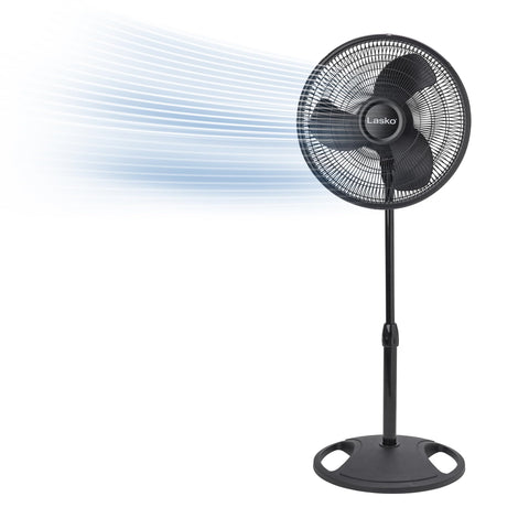Lasko 2521 base and pedestal provide stable support for even airflow.