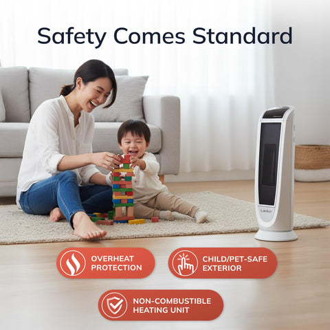 Lasko heater with 8-hour timer for scheduled use