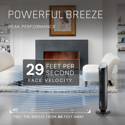 Lasko Ascend Carbon X filter traps dust and odors