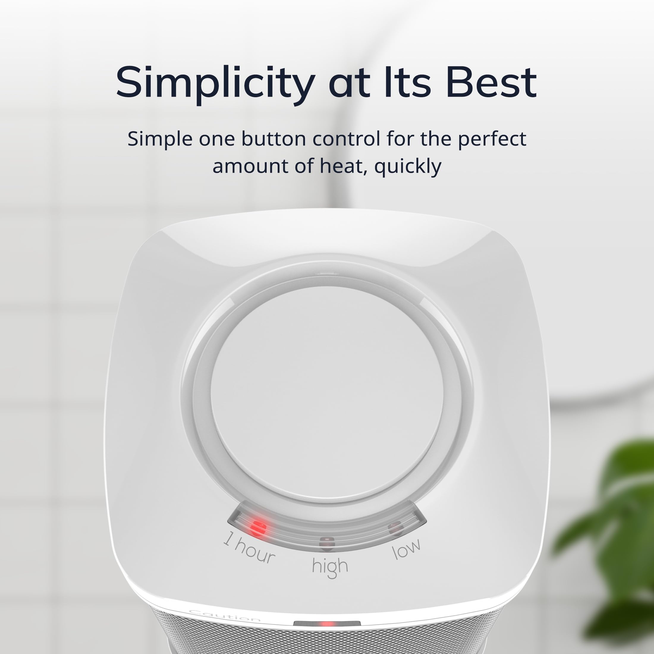 Lasko CD08200 compact size fits on counters or shelves.