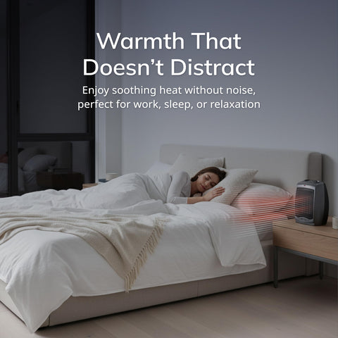 Lasko compact design fits on tables or floors for versatile placement