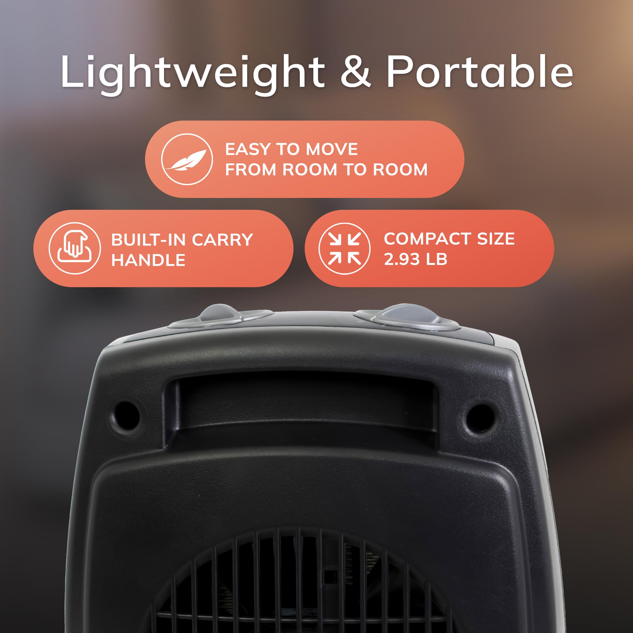 Lasko space heater with fan-only mode for year-round use
