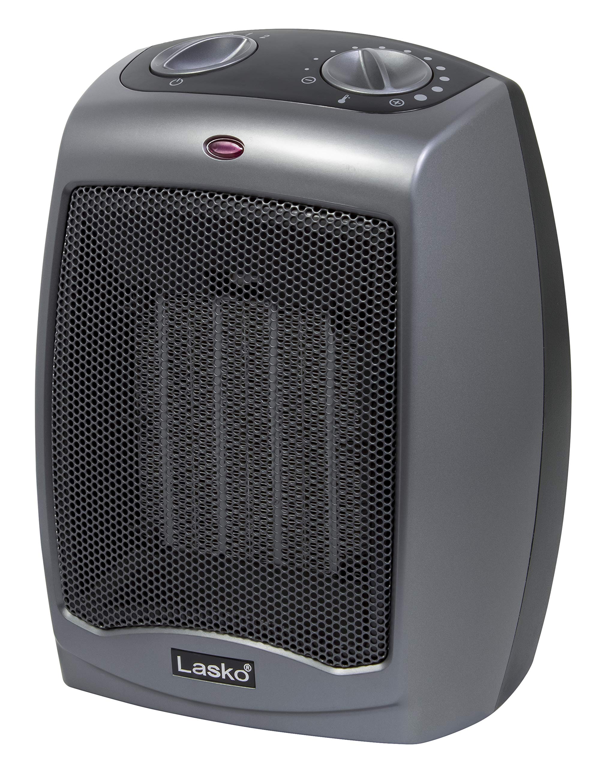 Lasko ceramic space heater with tip-over safety switch for stable placement and peace of mind