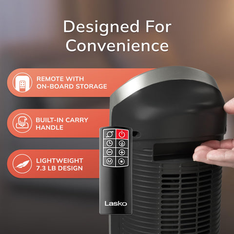 Lasko cool-touch exterior stays safe to touch.