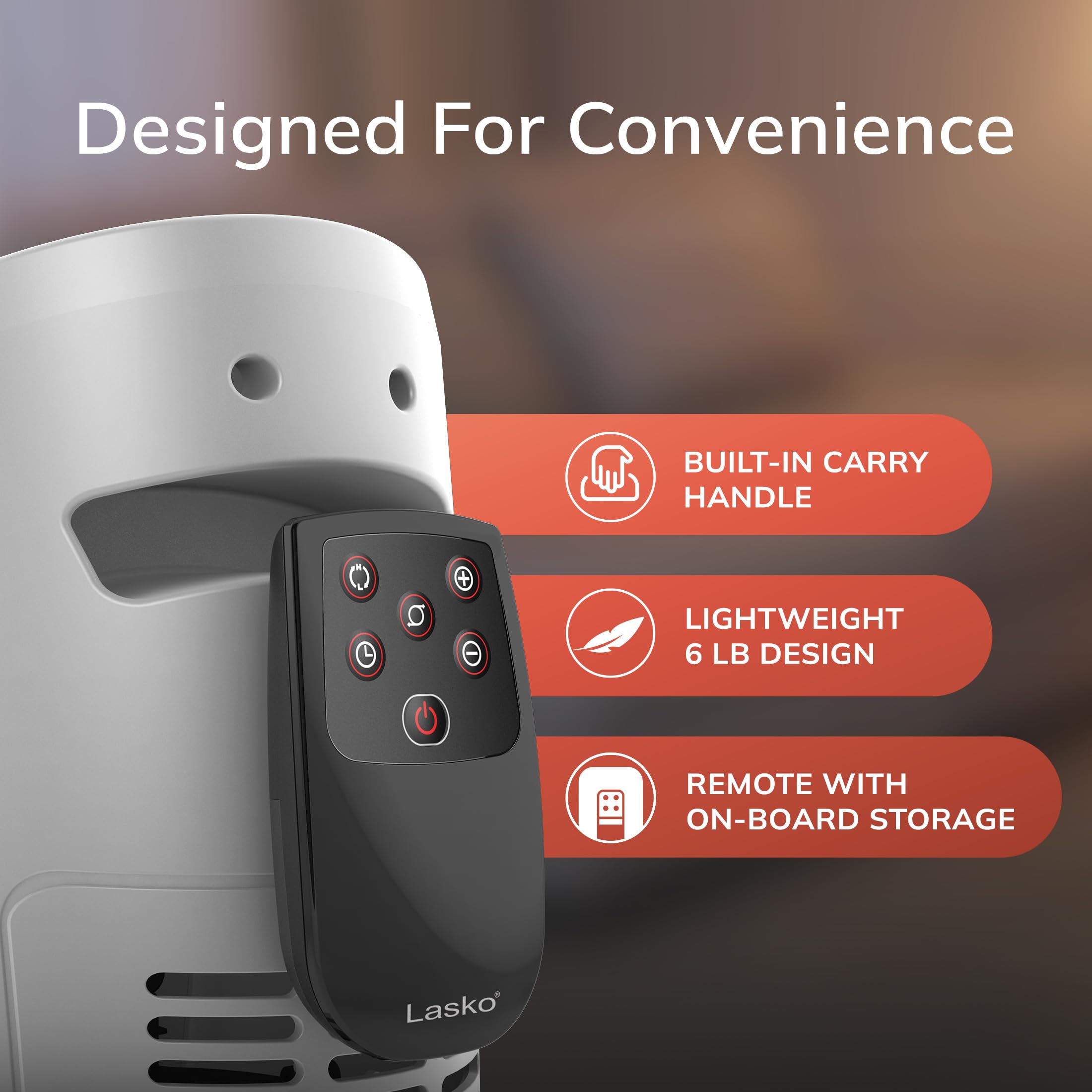 Lasko cool-to-touch housing with safety features