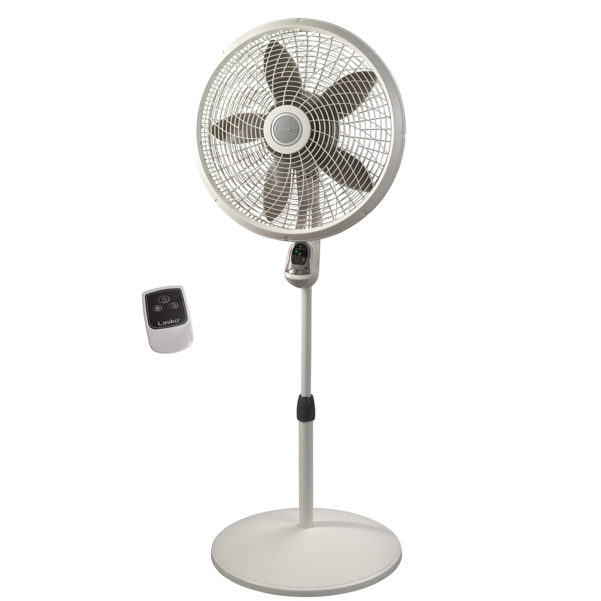 Lasko Cyclone Pedestal Fan 18-inch white for powerful room cooling