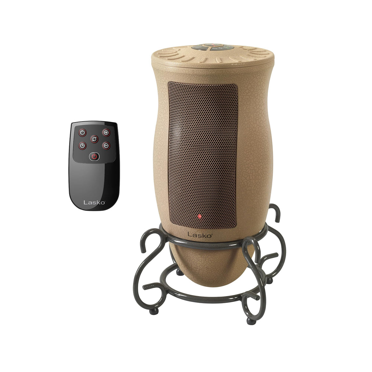 Lasko Designer Ceramic Tower heater front view shows stylish warmth for any room