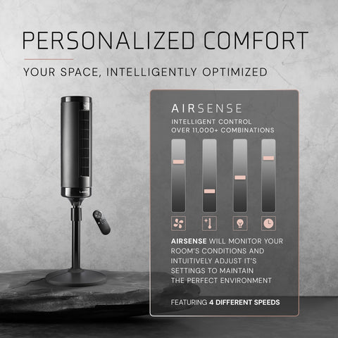 Lasko Elevation 90-degree oscillation evenly circulates air in rooms.