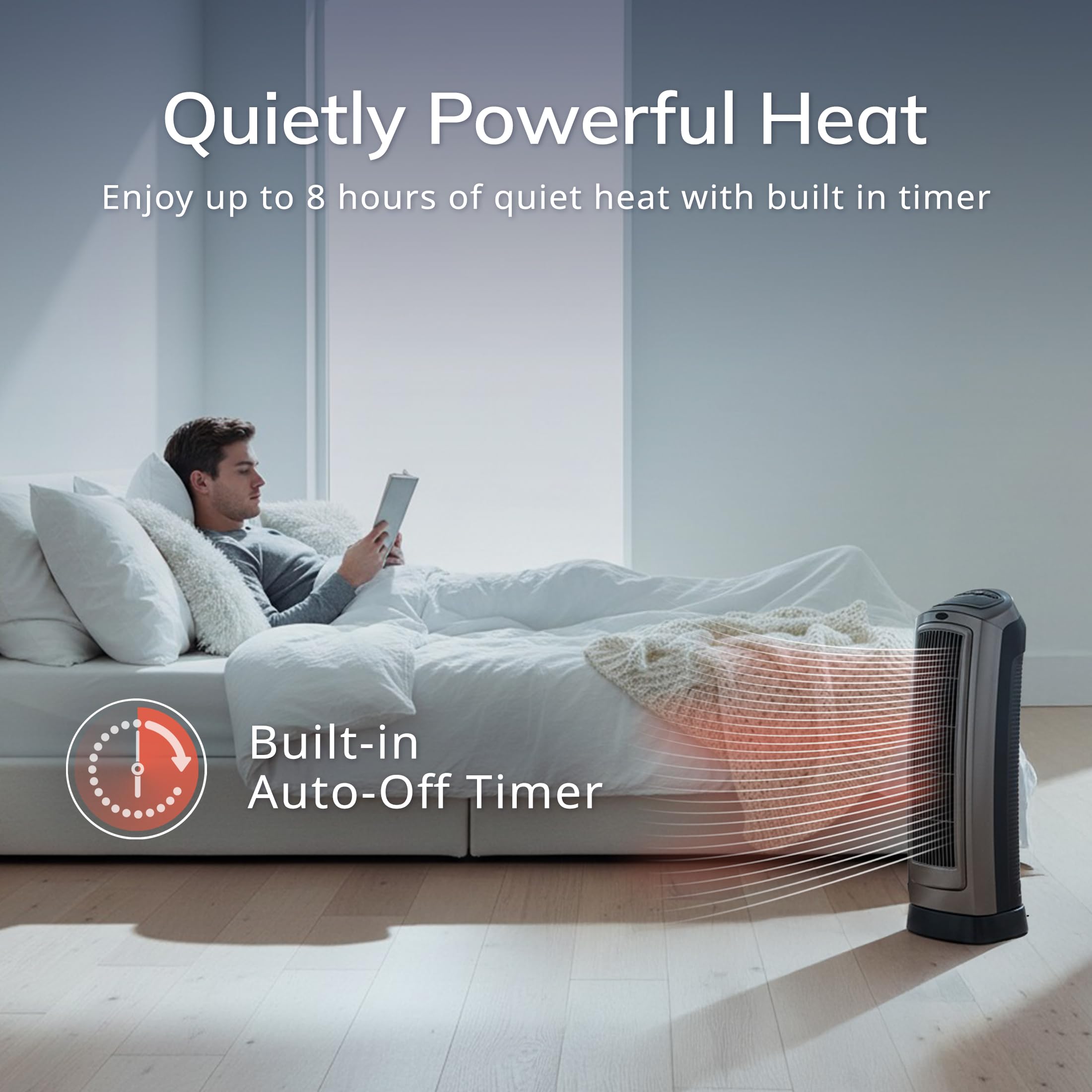 Lasko ETL safety-certified heater for added peace of mind.