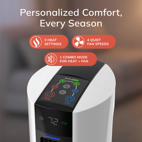Lasko FH500 heat settings provide customizable comfort for chilly rooms.