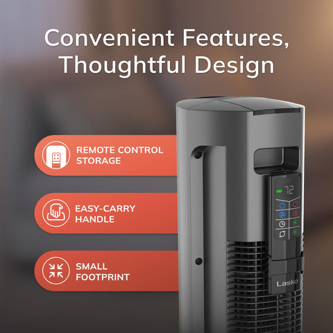 Lasko FH515 cool touch housing stays safe to touch