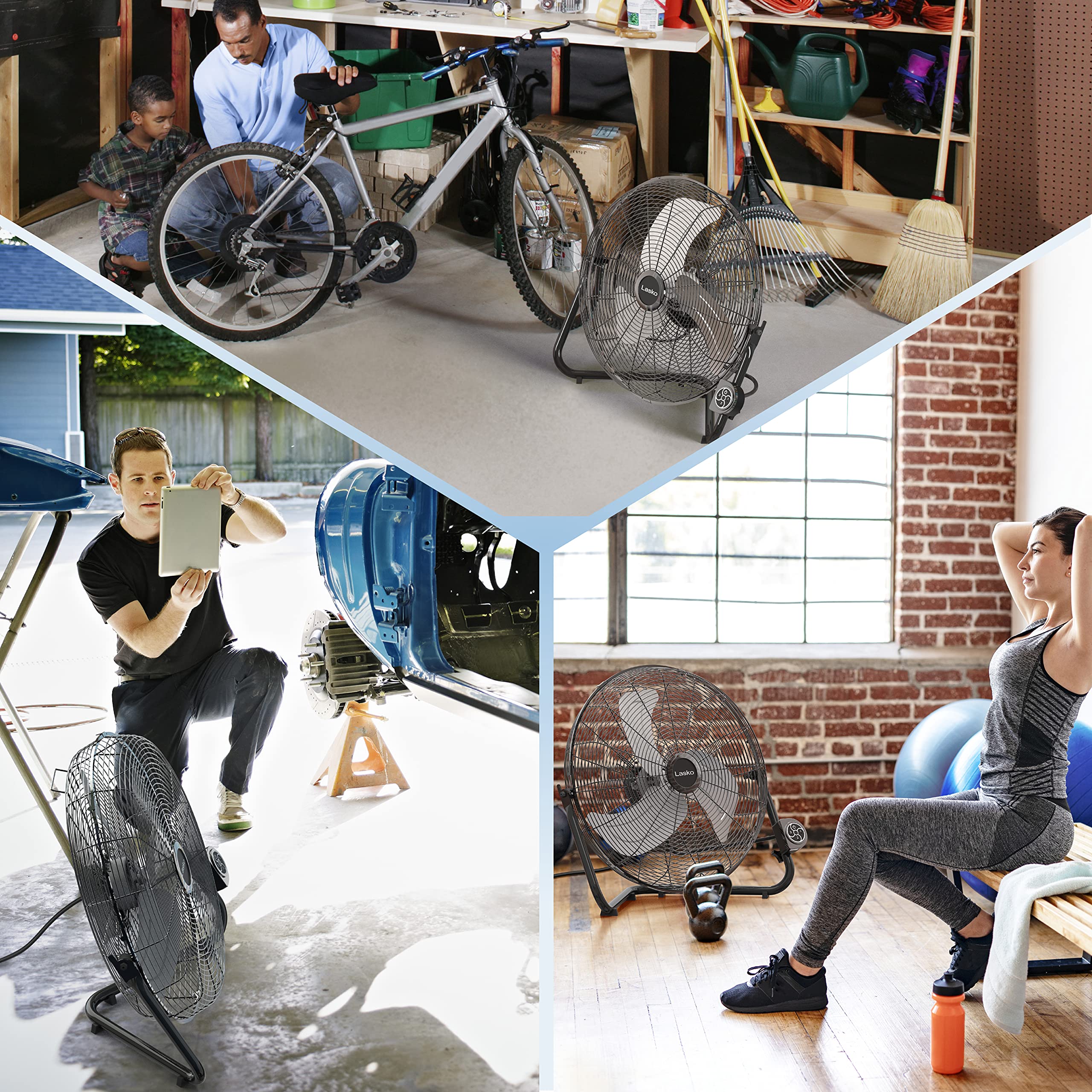 Lasko versatile floor or wall use for multiple rooms.