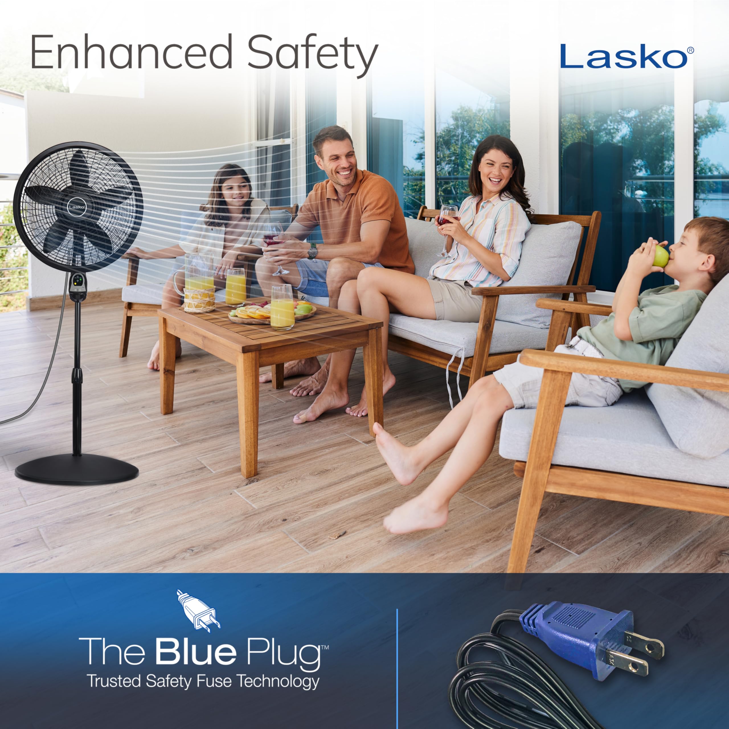 Lasko three speeds offering quiet cooling options