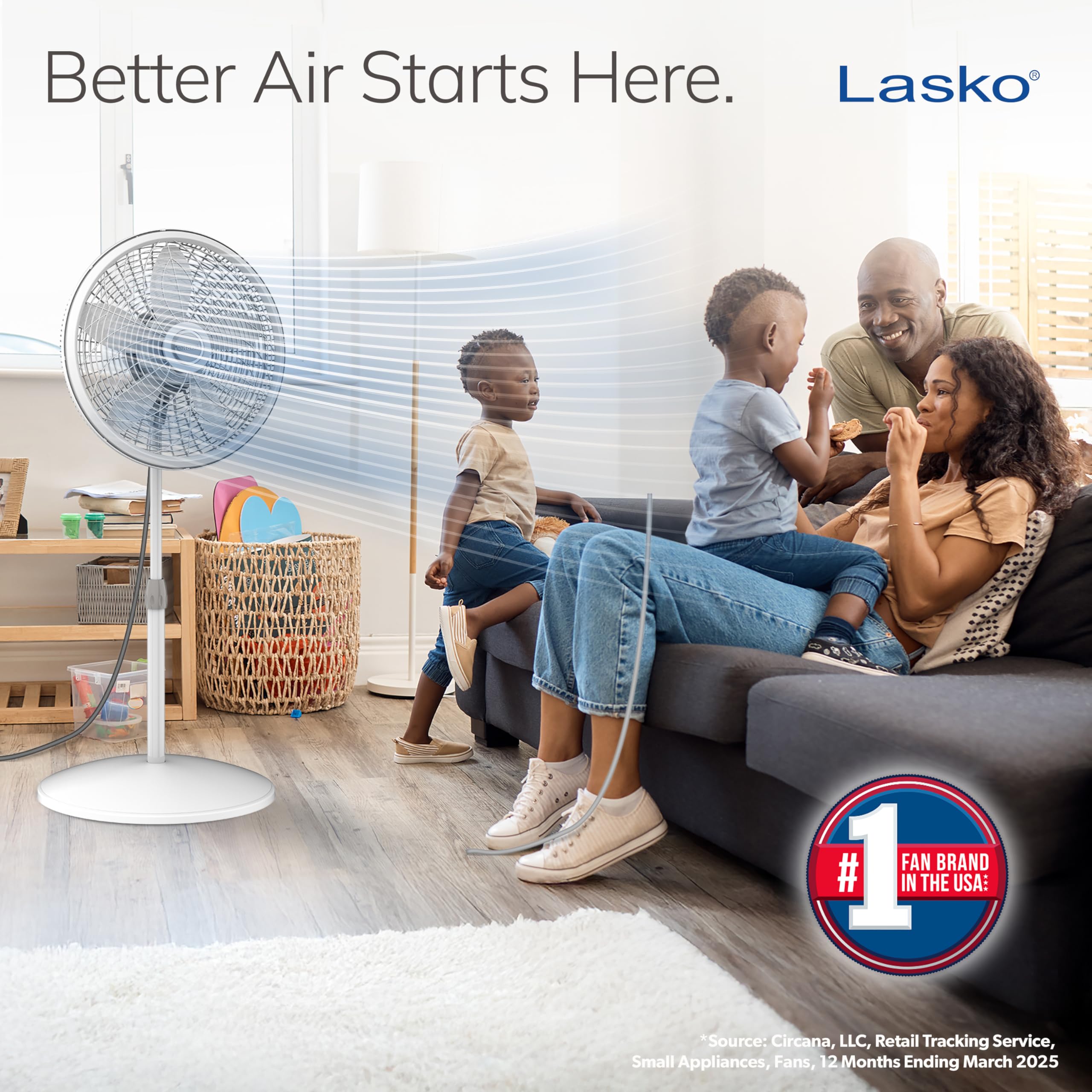 Lasko pedestal fan height adjustment enables room-specific airflow.