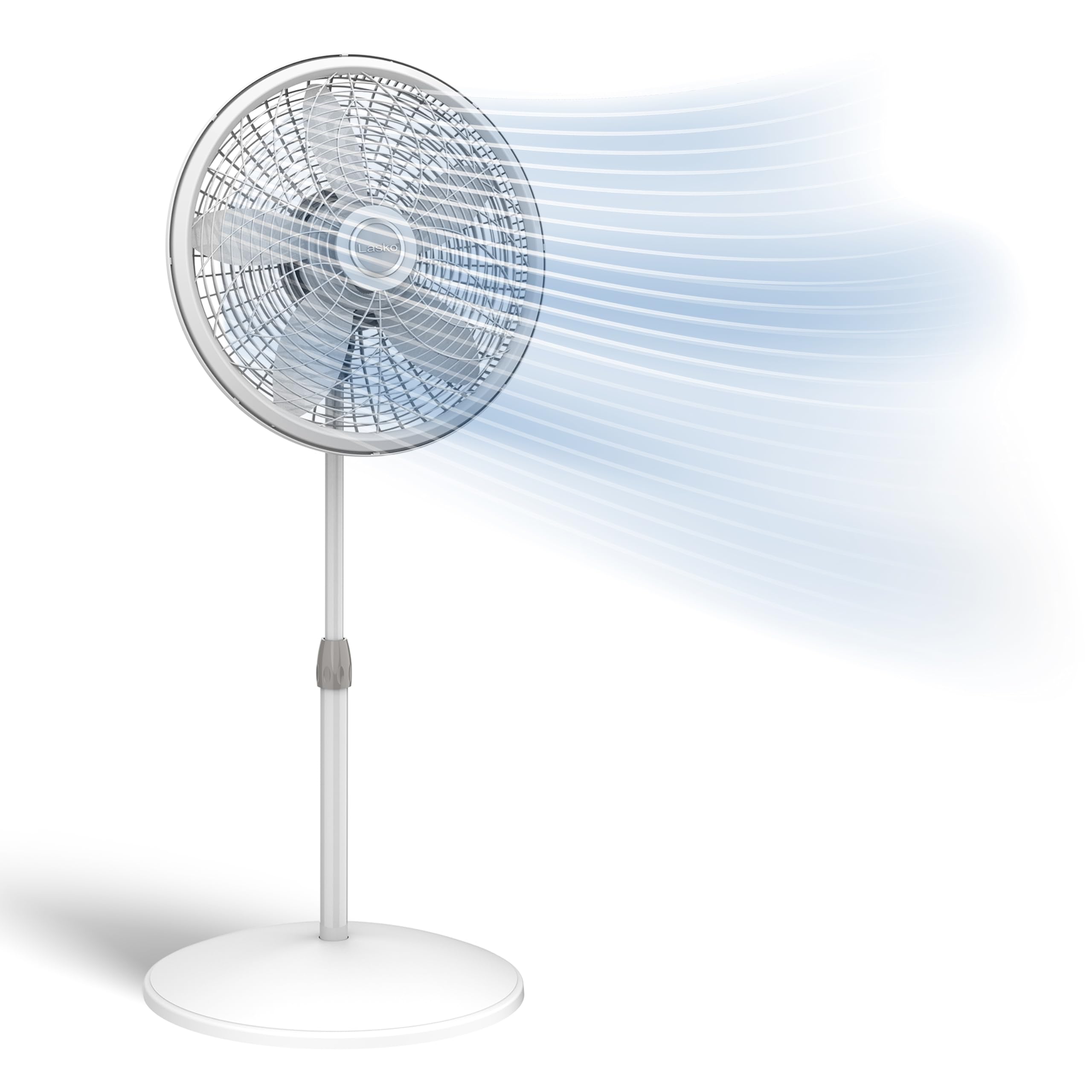 Lasko Oscillating pedestal fan with tilt head directs cooling where you need it.