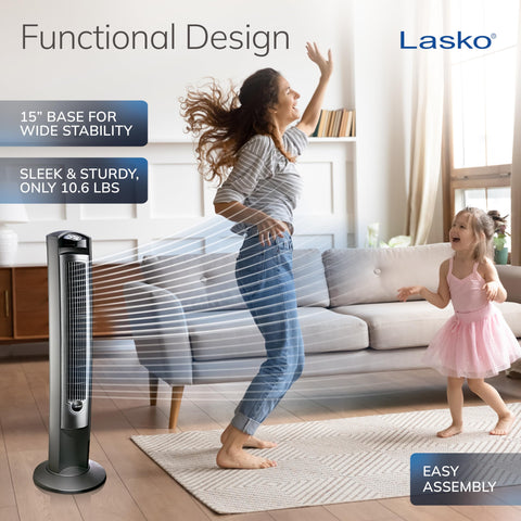 Lasko quiet bedroom fan delivers peaceful nights with minimal noise.