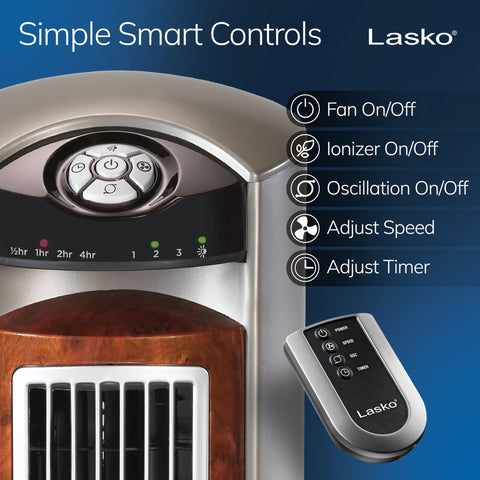 Lasko T42954 60-degree oscillation evenly distributes airflow