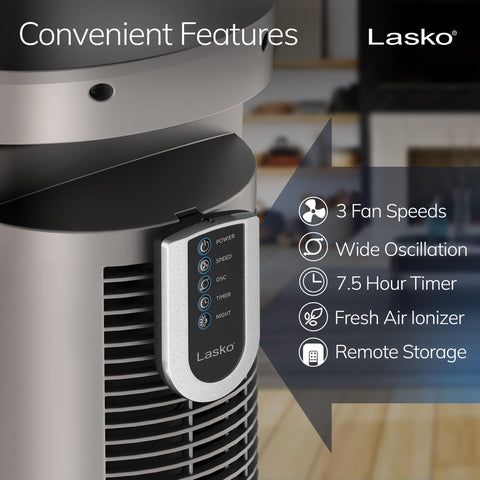 Lasko T42954 quiet operation supports undisturbed sleep