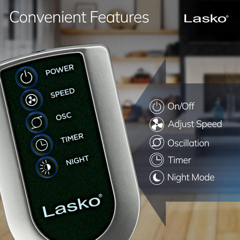 Lasko 7-hour timer helps manage energy use.