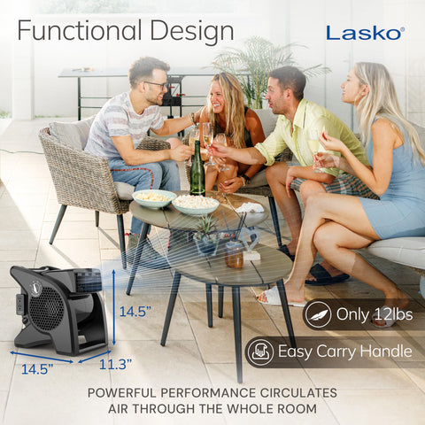 Lasko U15617 safety circuit breaker adds peace of mind during operation