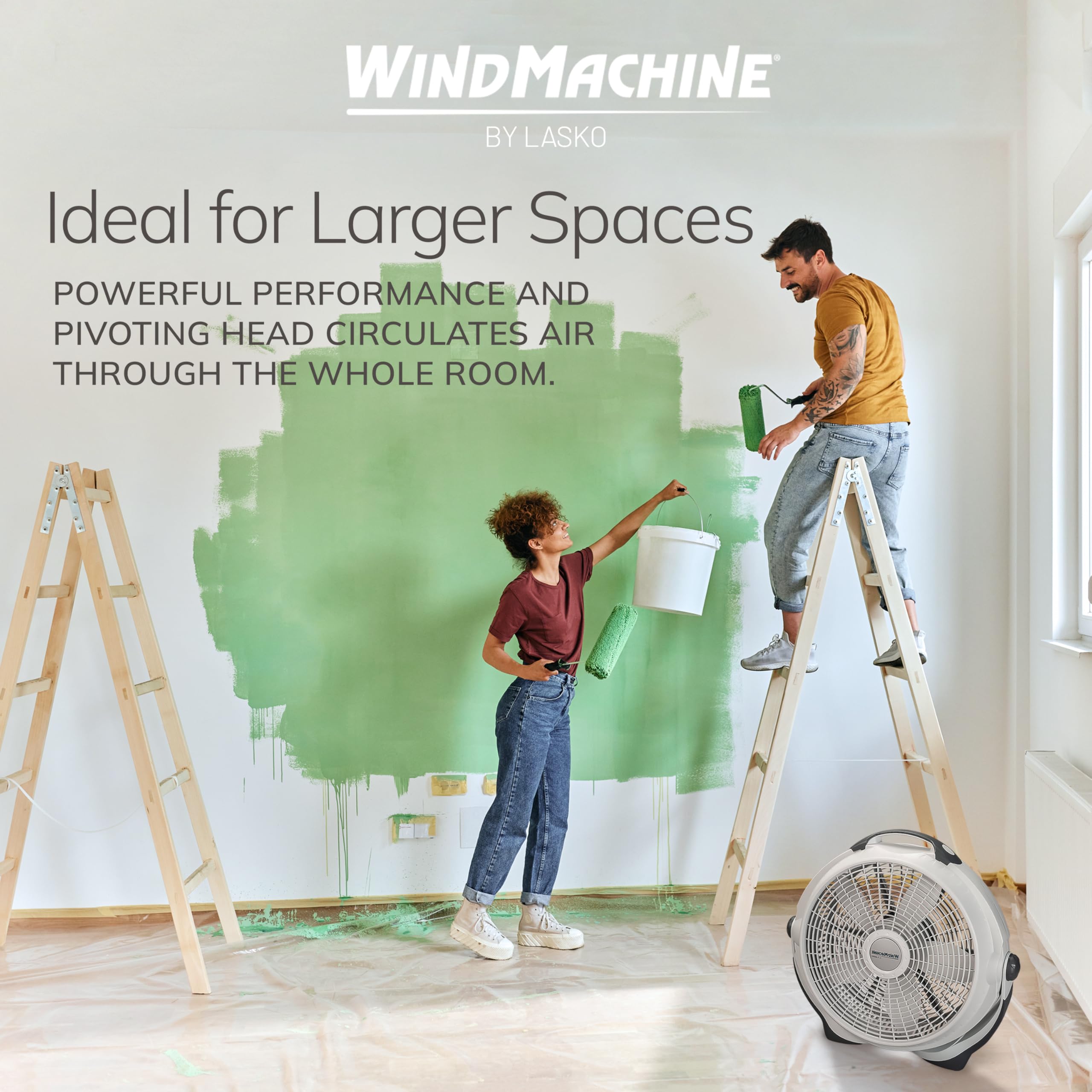 Lasko Wind Machine 20in rugged design built to last in busy spaces
