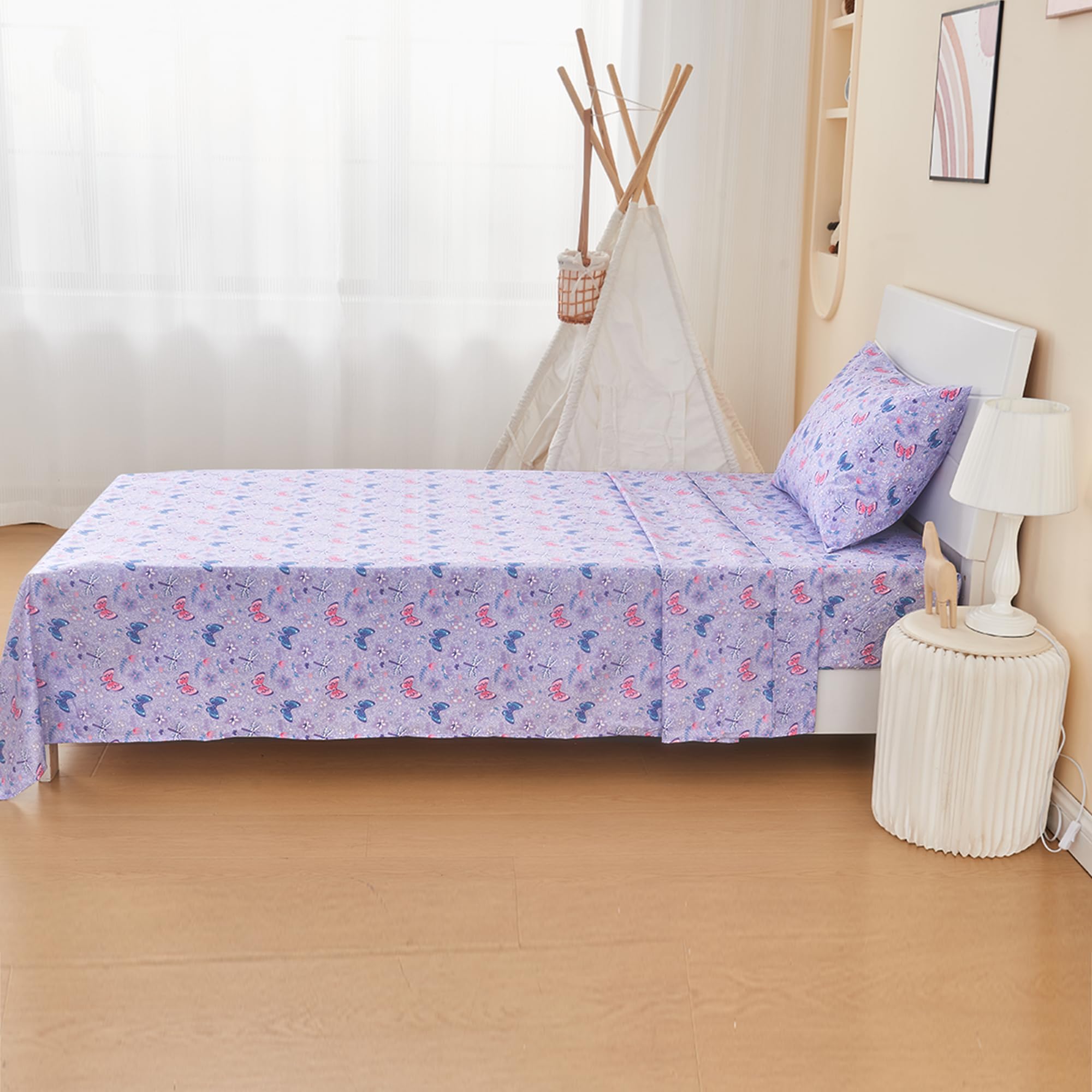 lasoftan kids twin bedding in a bright room creates playful ambience
