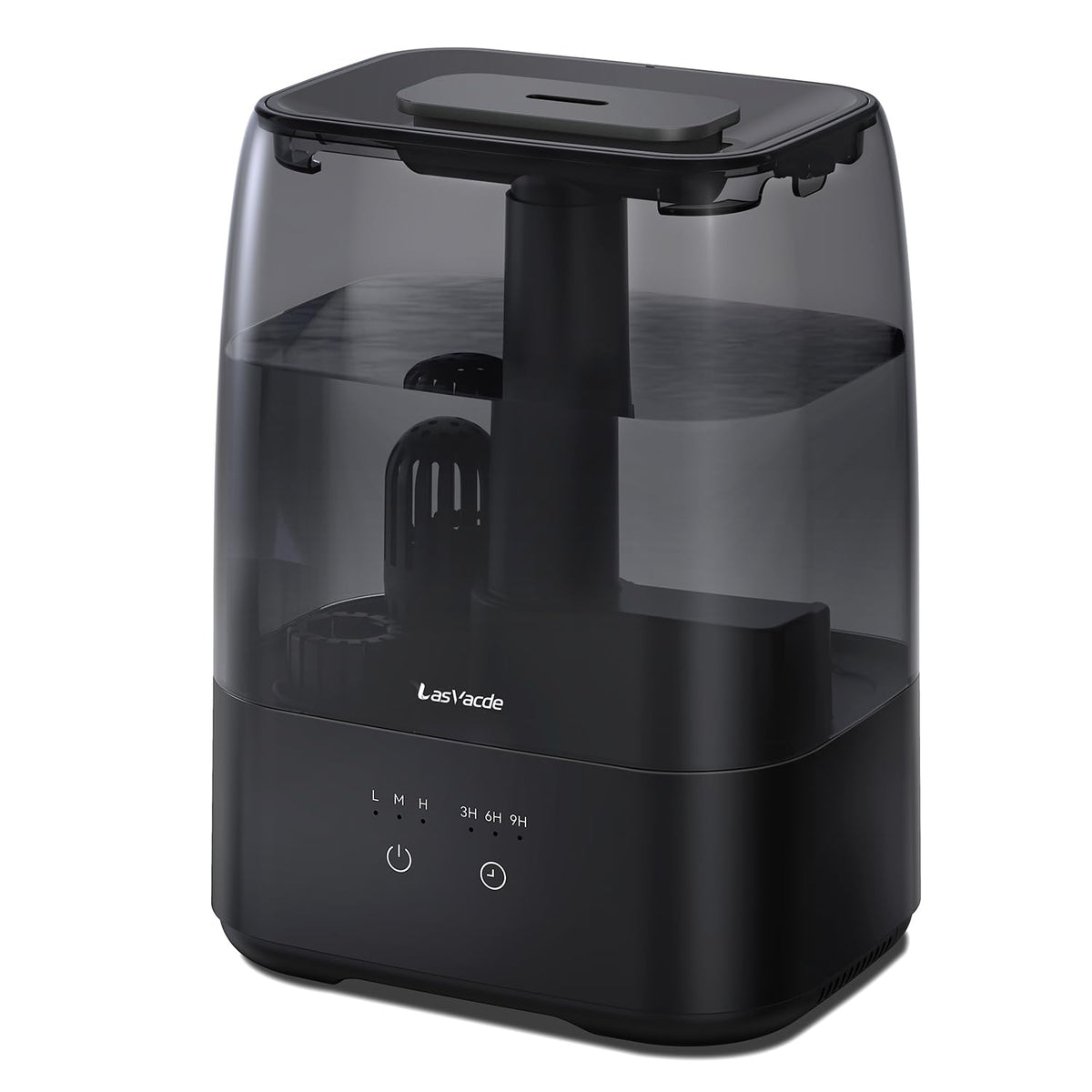LasVacde top-fill humidifier tank for easy refilling and steady humidity.