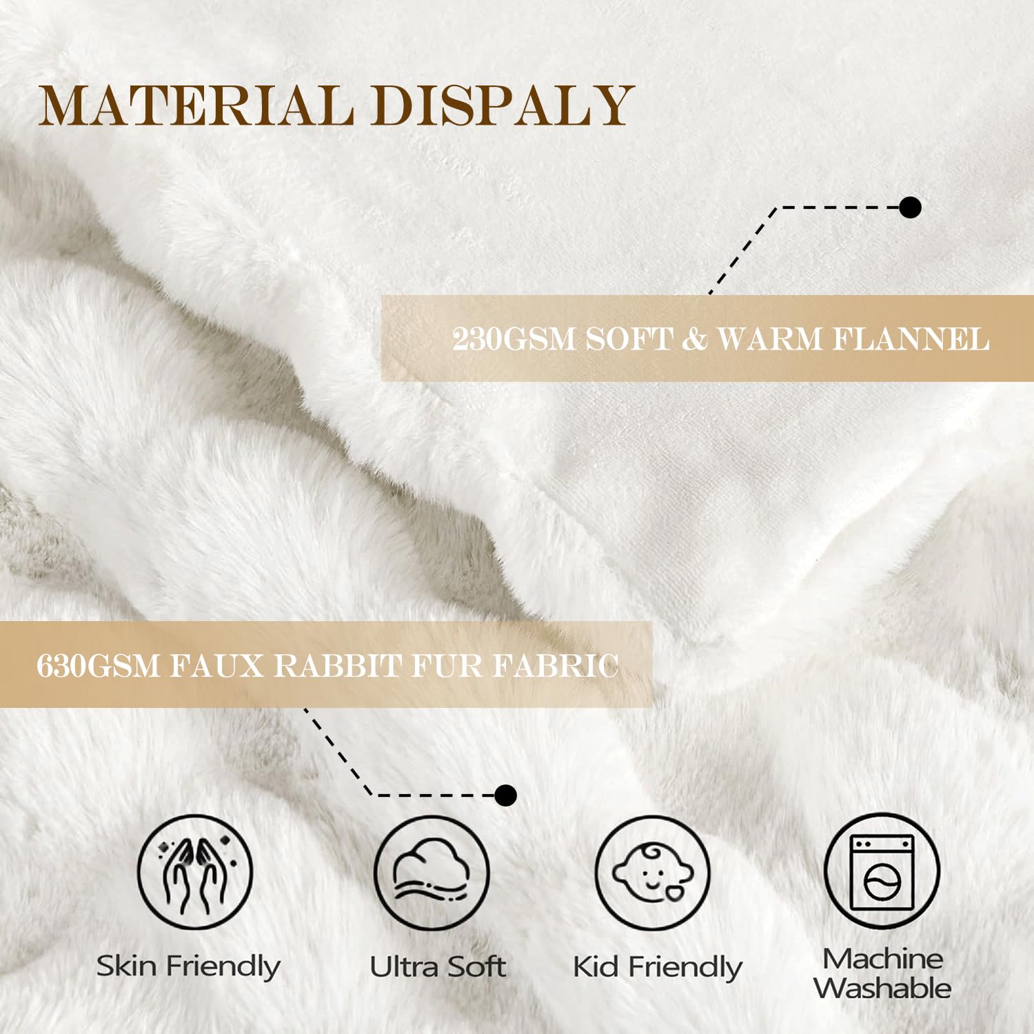 Latepis gift-ready faux fur blanket makes a thoughtful present for birthdays or holidays