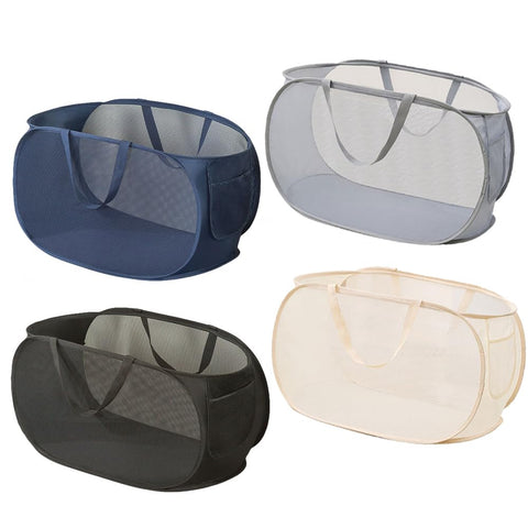 LATERONON collapsible laundry basket with pop-up design for easy organization.