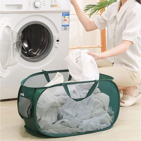 LATERONON four-piece set aids organized laundry and transport.