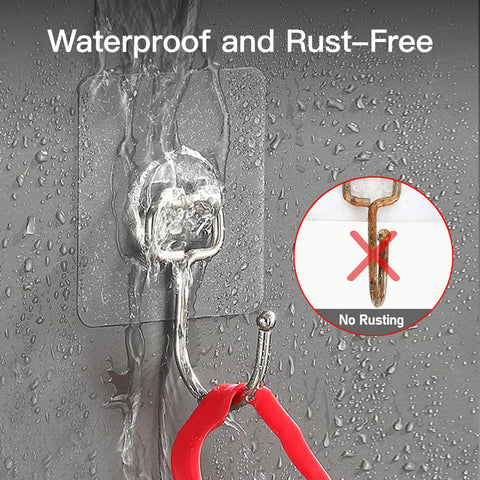 Latoxcaa rustproof stainless steel hook stands up to moisture.