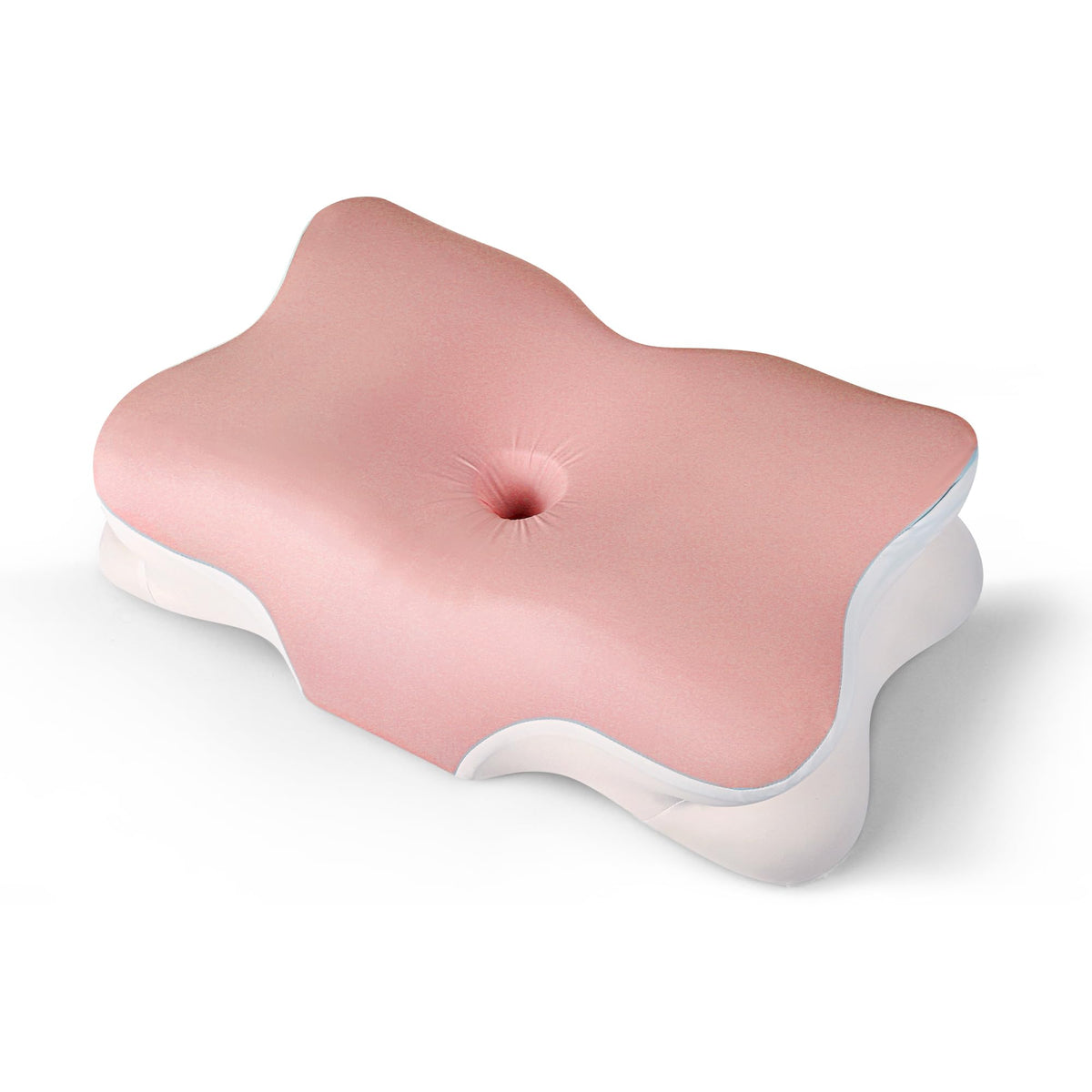 Latree 5X Pain Relief Cervical Neck Pillow shows ergonomic neck support for side, back, and stomach sleepers.