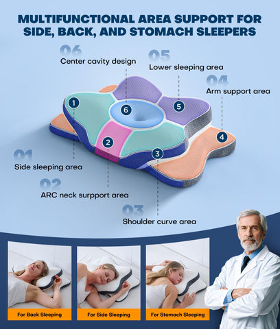 Latree odorless memory foam core maintains shape and comfort.