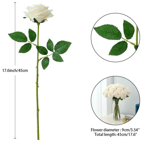 LATRORA ivory rose for flower walls and decorative backdrops.