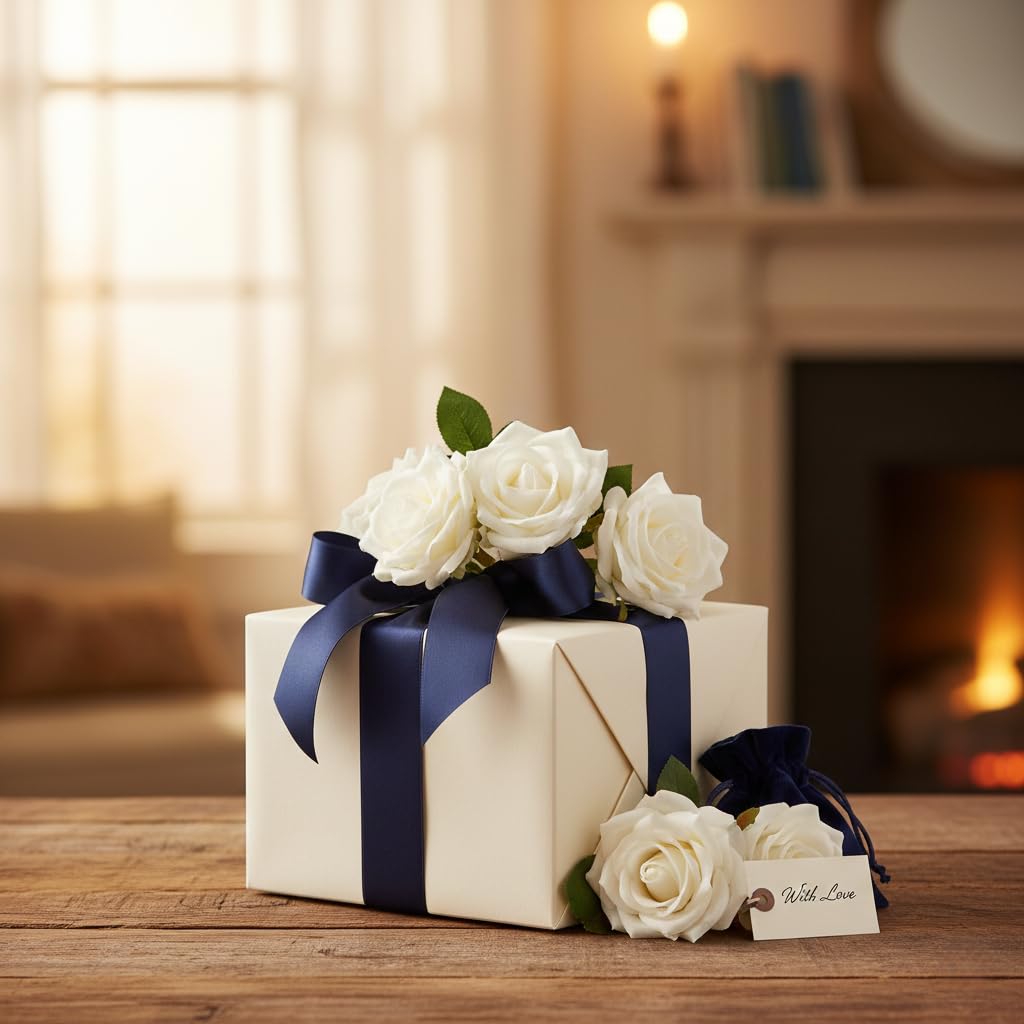 LATRORA ivory roses for home decor and seasonal displays.